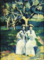 Kazimir Malevich - Two Women in a Garden